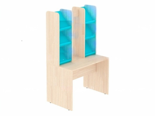 Игровой модуль "Магазин" для детского сада дуб молочный цветной