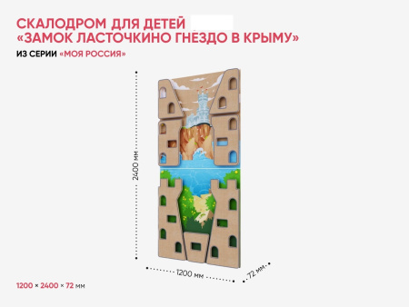 Скалодром для детей «Замок Ласточкино Гнездо в Крыму» из серии «Моя Россия»