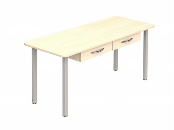 Стол детский 2-местный с ящиками высота 460 мм ростовая группа 1 дуб молочный