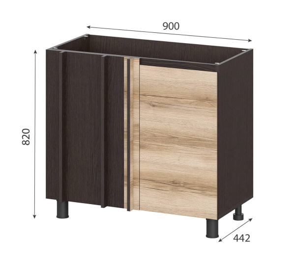 Стол угловой  10ус 900 мм