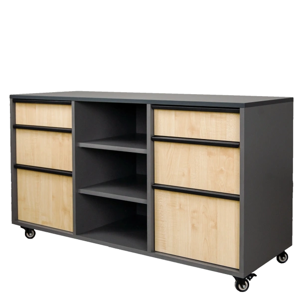 Тумба мобильная "МАГИСТР" ТМ-02  Ш 16 мм. (1172х430х660)