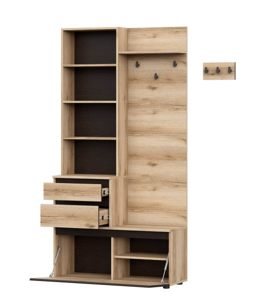 МС "Берген" Вешалка с зеркалом серия 3