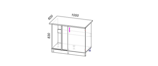 Тумба угловая универсальная МДФ глянец