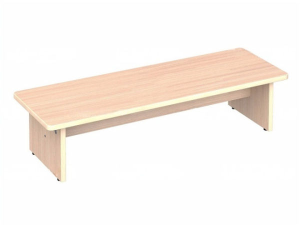 Скамейка для детского сада в раздевалку 3-местная дуб молочный