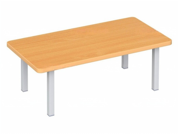 Скамейка для детского сада в раздевалку на металлокаркасе 2-местная бук бавария