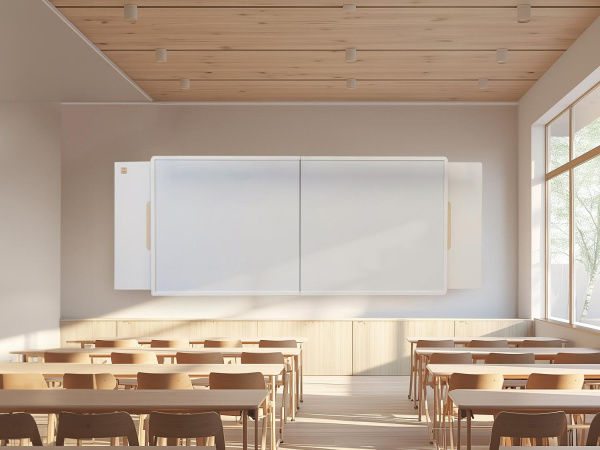 «Фибоначчи» - Интерактивная раздвижная доска с магнитно-маркерной поверхностью