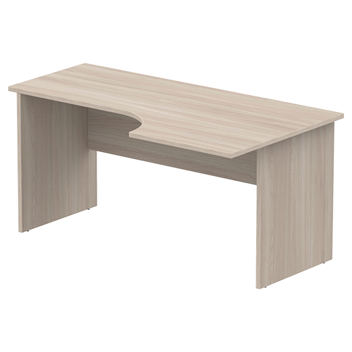 Стол эргономичный правый 160x90 см ясень