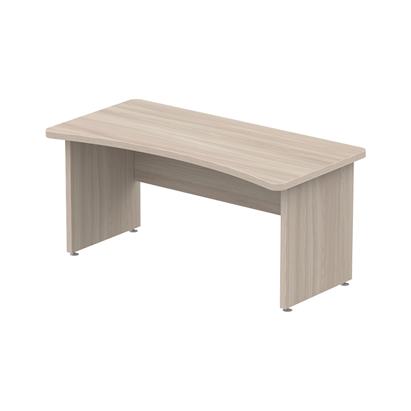 Стол руководителя с внутренним радиусом 160x80 см ясень