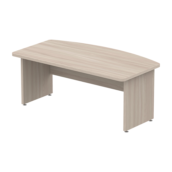 Стол руководителя с внешним радиусом 180x97 см ясень