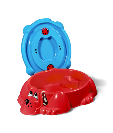 Песочница KIDS Собачка с крышкой 432