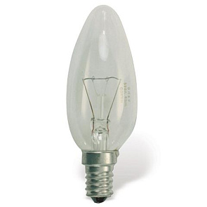 Лампа накаливания Classic A CL E14, 60Вт, свечеобразная, проз.,колба d=35мм 