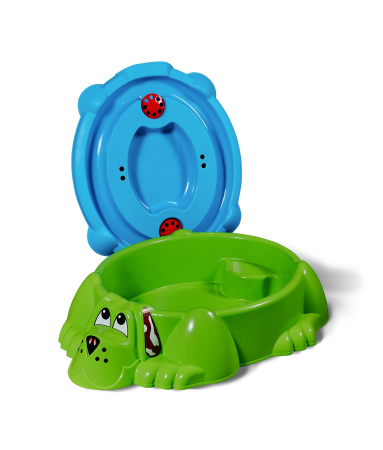 Песочница KIDS Собачка с крышкой 432