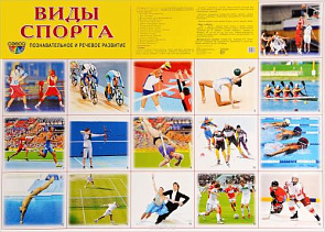 Плакат А2 (комплект разрезных карточек) Виды спорта 