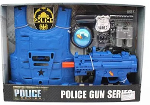 Игровой набор Полиция, в комплекте: предметов 7шт., тестовые эл.пит.АG13*6шт. 