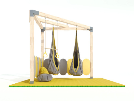 Угловой спортивно-игровой комплекс «Сенсорум» для сенсомоторной интеграции и нейрокоррекции.